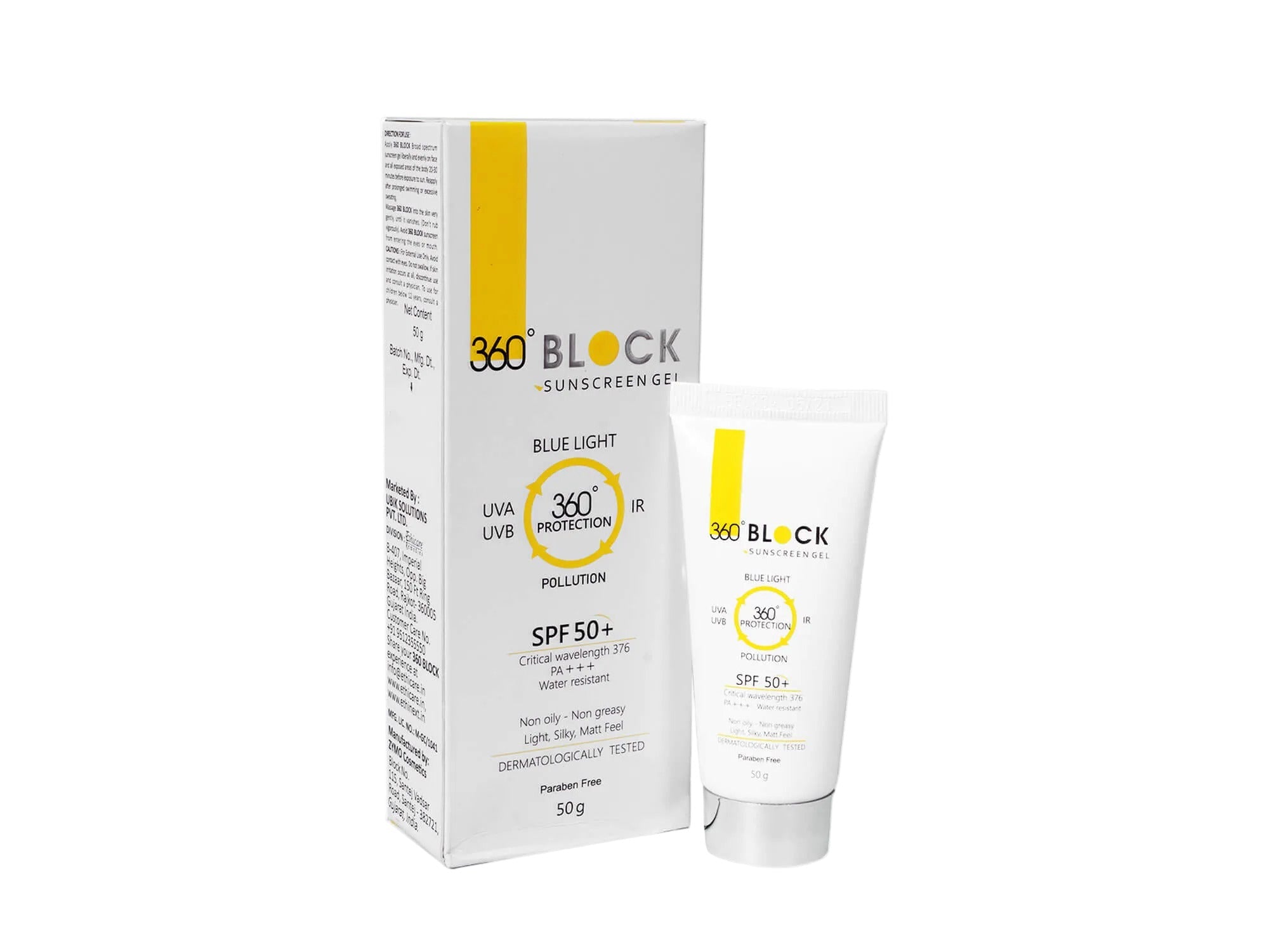 360 Block Sunscreen Gel SPF 50+