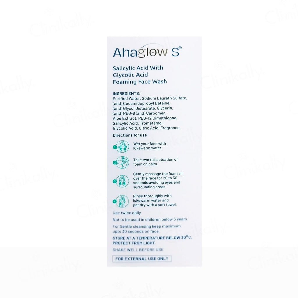 Ahaglow S Foaming Face Wash