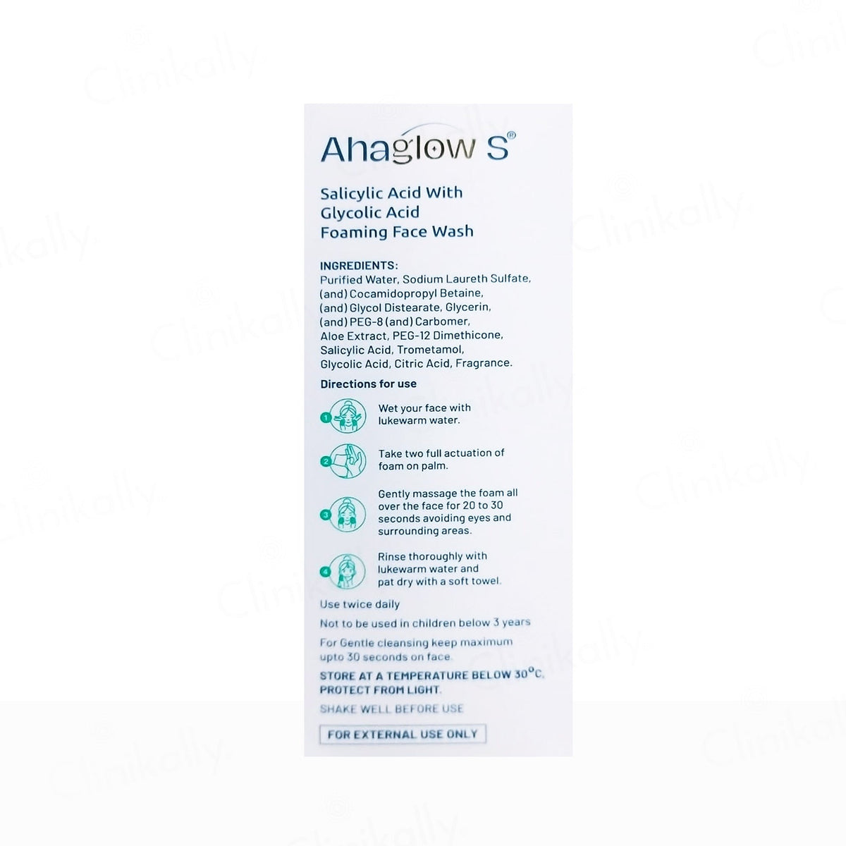 Ahaglow S Foaming Face Wash