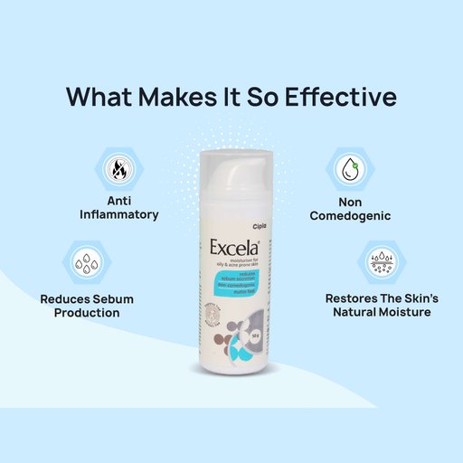 Excela Moisturiser for Oily & Acne Prone Skin