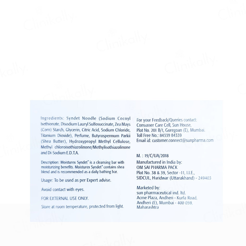 Moisturex Syndet Bathing Bar