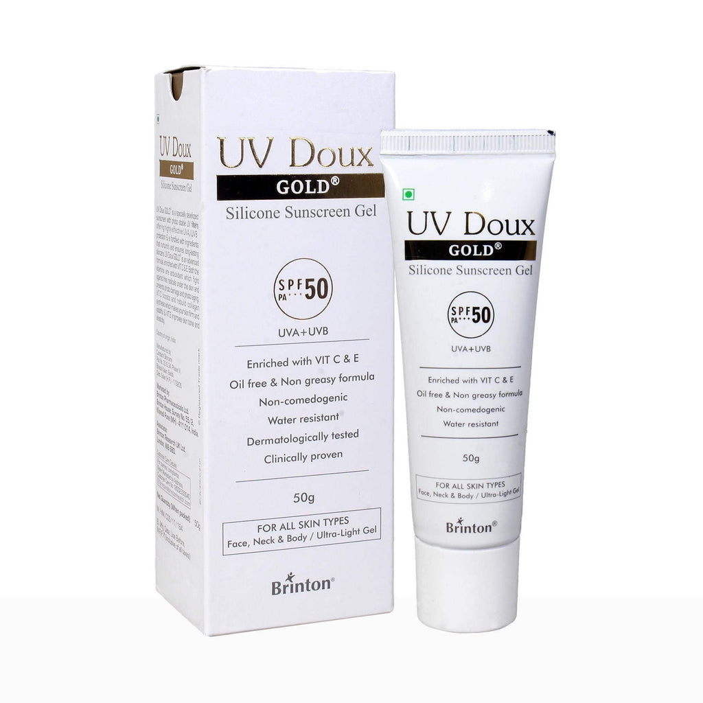UV Doux Gold Silicone Sunscreen Gel SPF 50 PA+++
