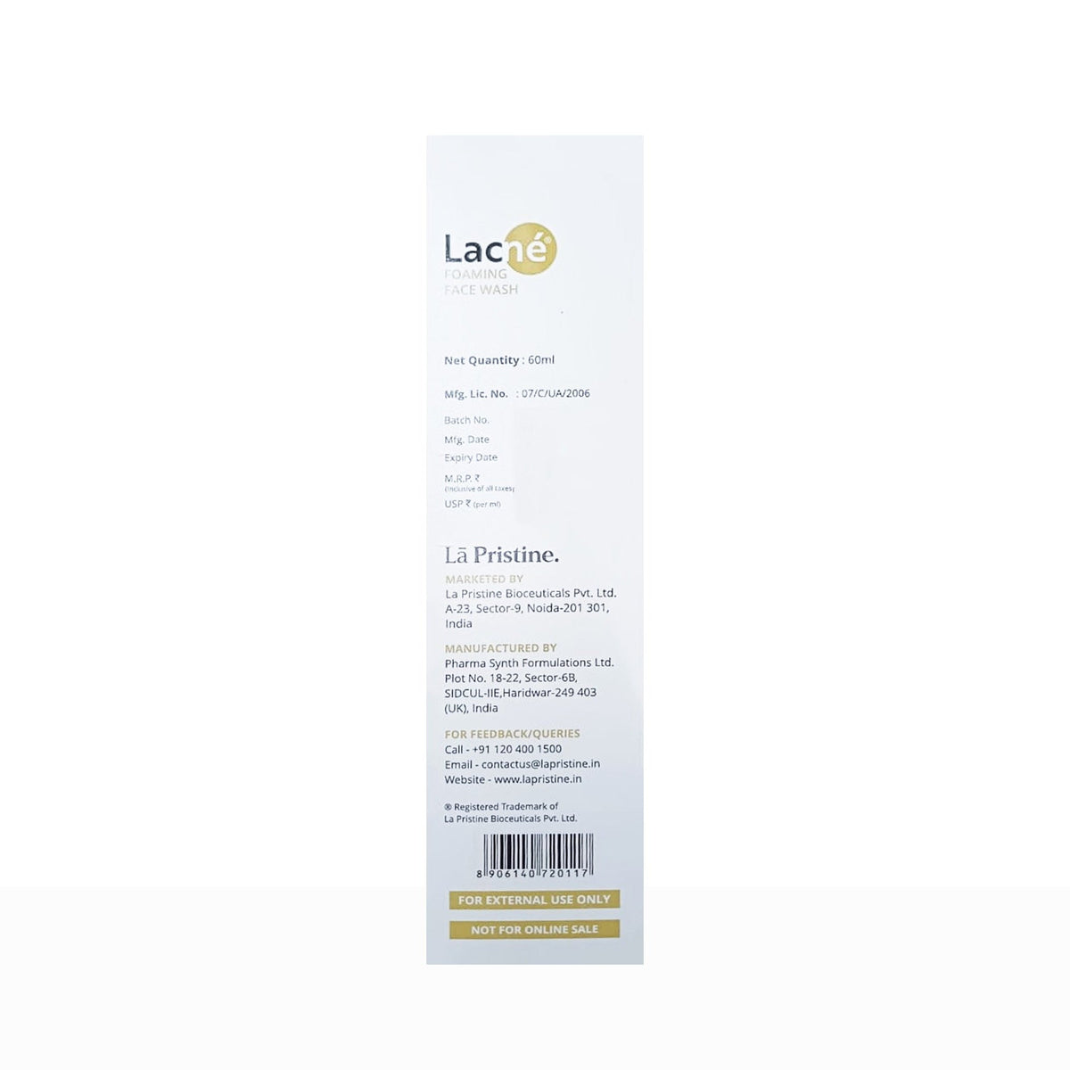Lacne Foaming Face Wash