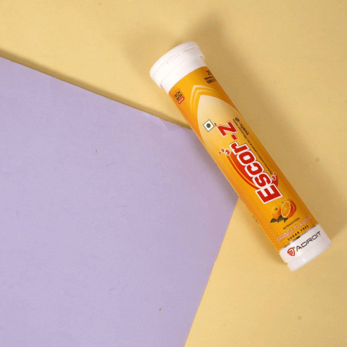 Adroit Escor-Z Sugar-Free Orange Effervescent Tablet with Zinc Immunity