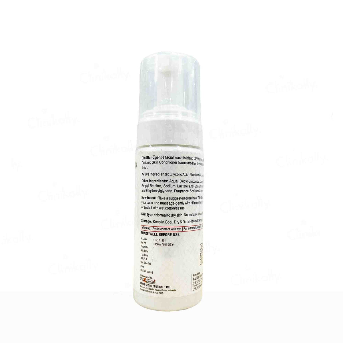 Glo Blanc Lightening Cleansing Mousse