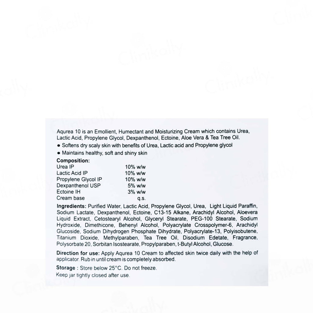 Aqurea 10 Moisturizing Urea Cream