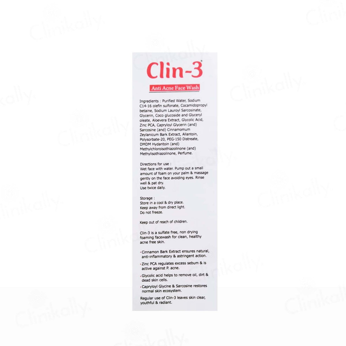 Clin-3 Anti-Acne Face Wash