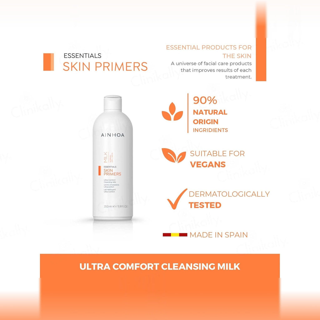 Ainhoa Skin Primers Ultra Comfort Cleansing Milk For Normal & Dry Skin