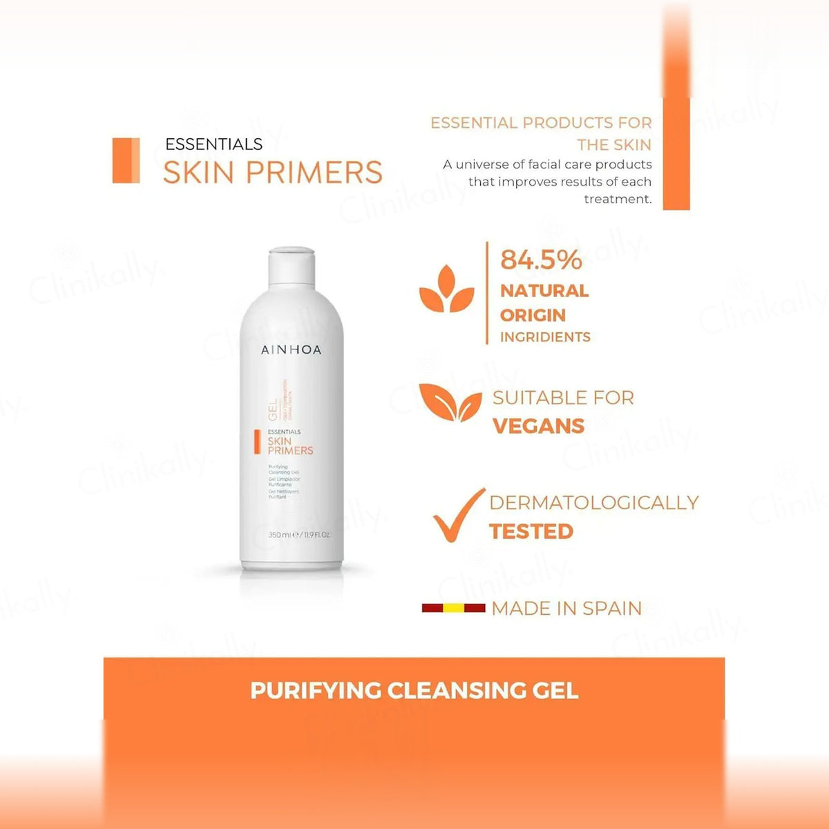 Ainhoa Skin Primers Purifying Cleansing Gel For Oily & Combination Skin