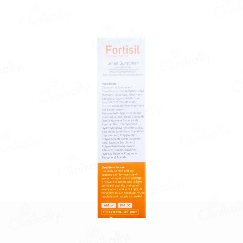 Fortisil Smart Sunscreen Ultra Matte Gel SPF 50 PA+++