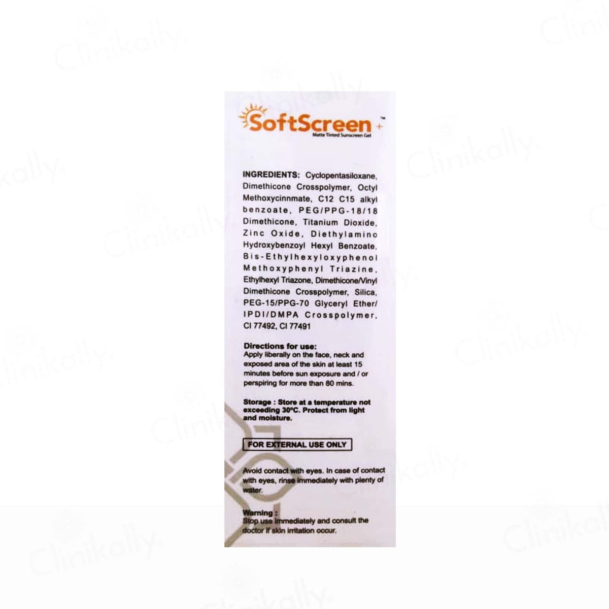 Softscreen+ Matte Tinted Sunscreen Gel SPF 50+ PA+++
