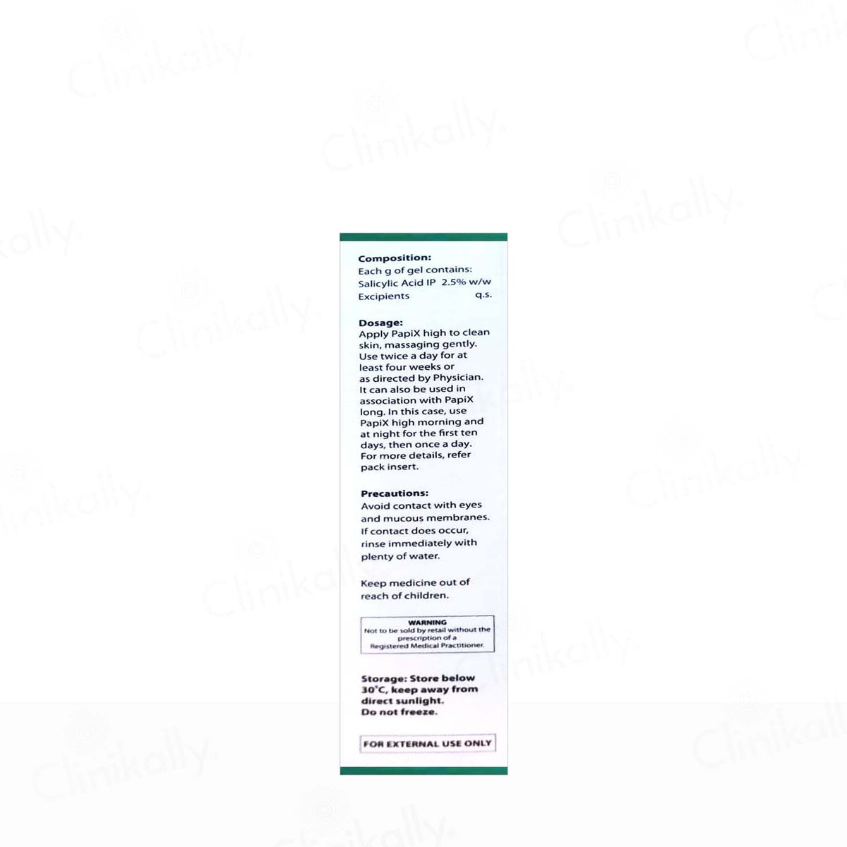 PapiX High 2.5% Salicylic Acid Gel