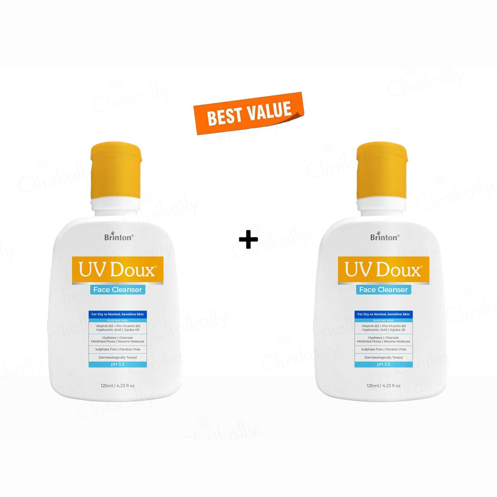 UV Doux Face Cleanser For Dry To Normal, Sensitive Skin