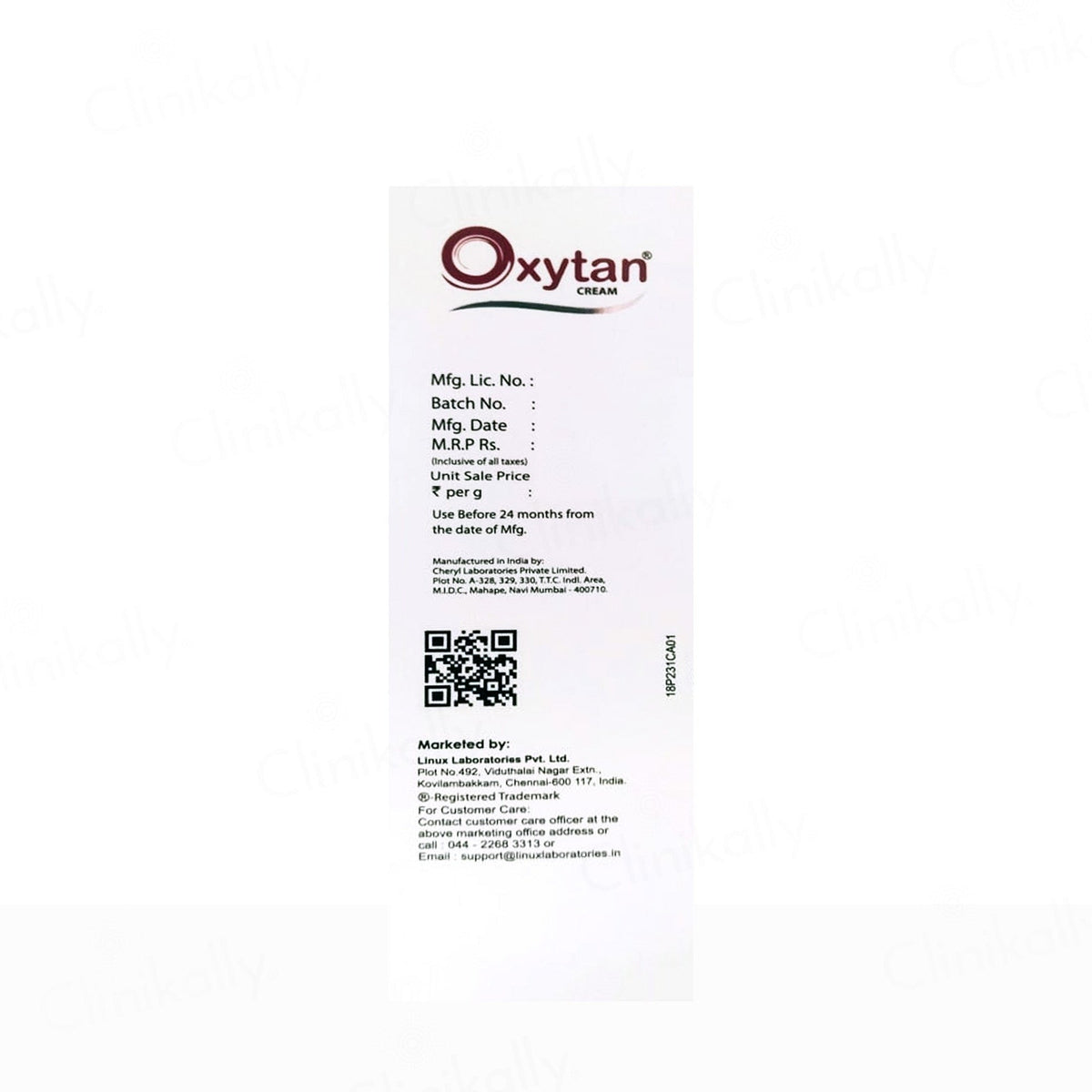 Oxytan Skin Brightening & Lightening Cream