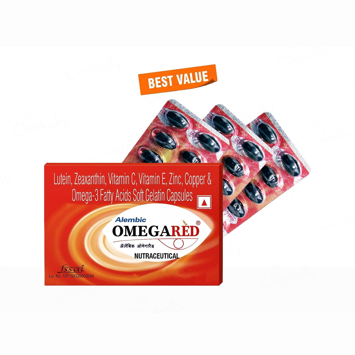 Omegared Nutraceutical Soft Gelatin Capsule