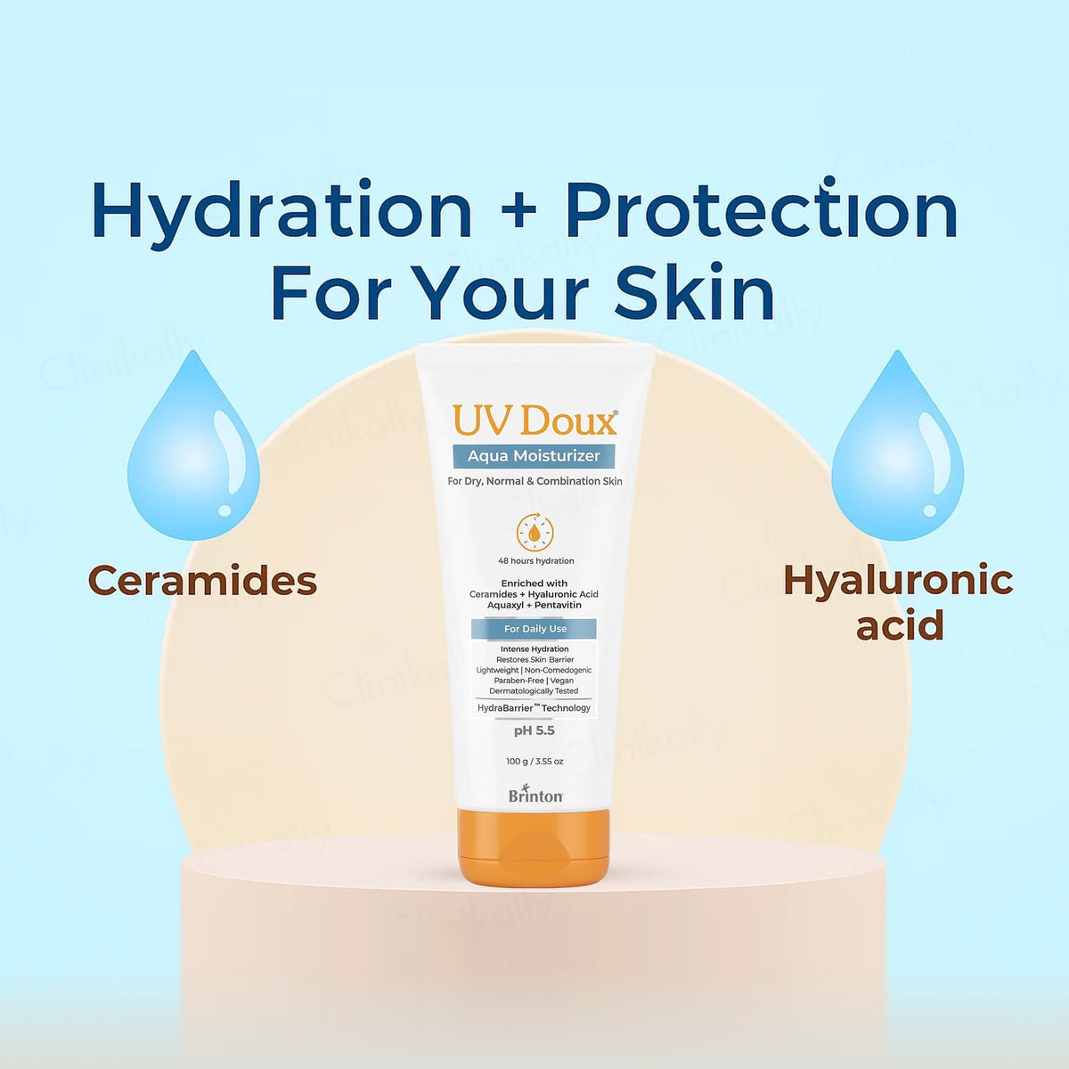UV Doux Aqua Lightweight Moisturizer For Dry, Normal & Combination Skin