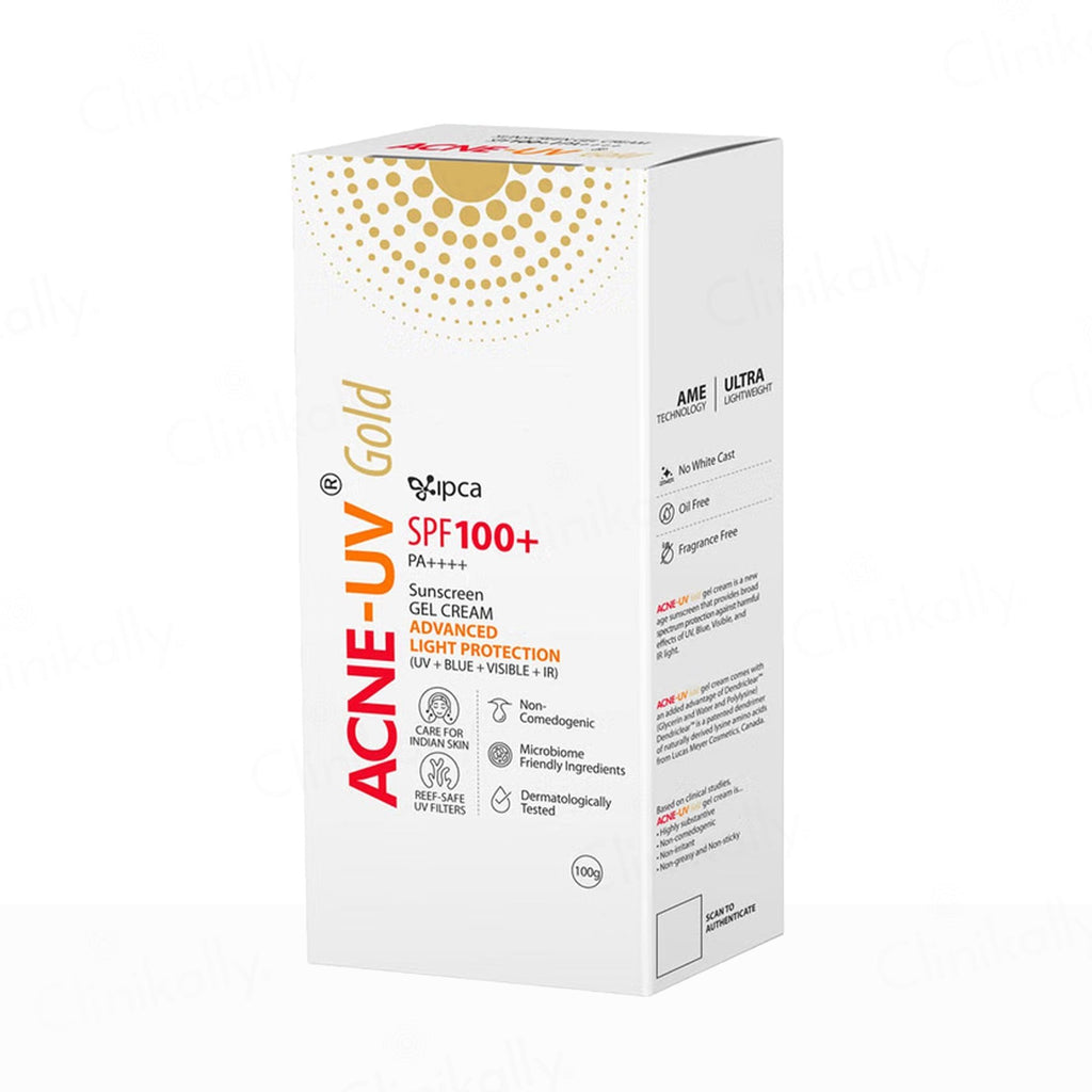 Acne-UV Gold Sunscreen Gel Cream SPF 100+ PA++++