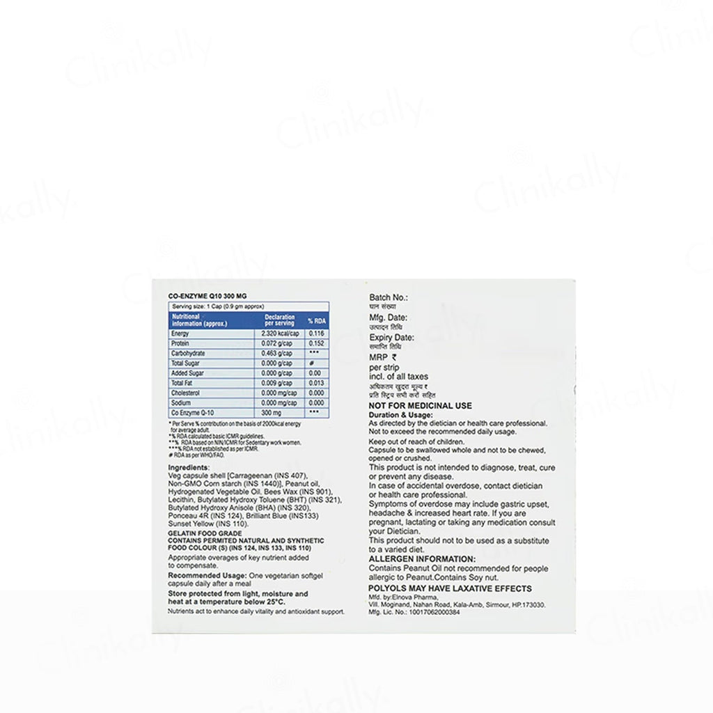 CoQ Bloom 300 Nutraceutical Capsule