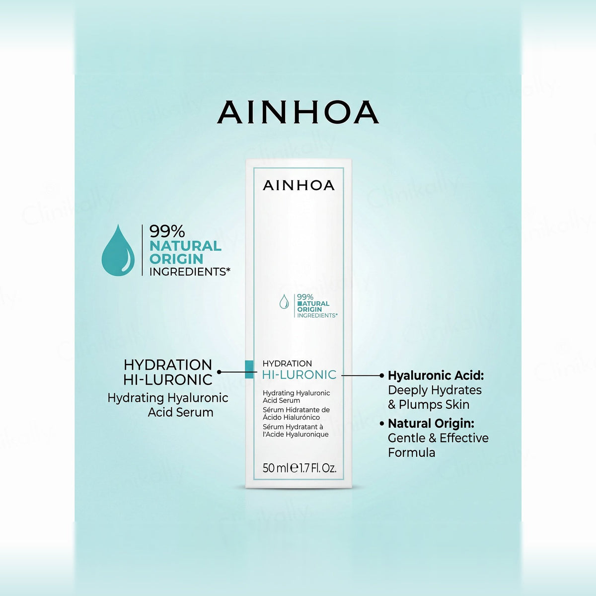 Ainhoa HI-Luronic Hydrating Hyaluronic Acid Serum