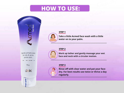 Acmed Gentle Pimple Care Face Wash 70gm