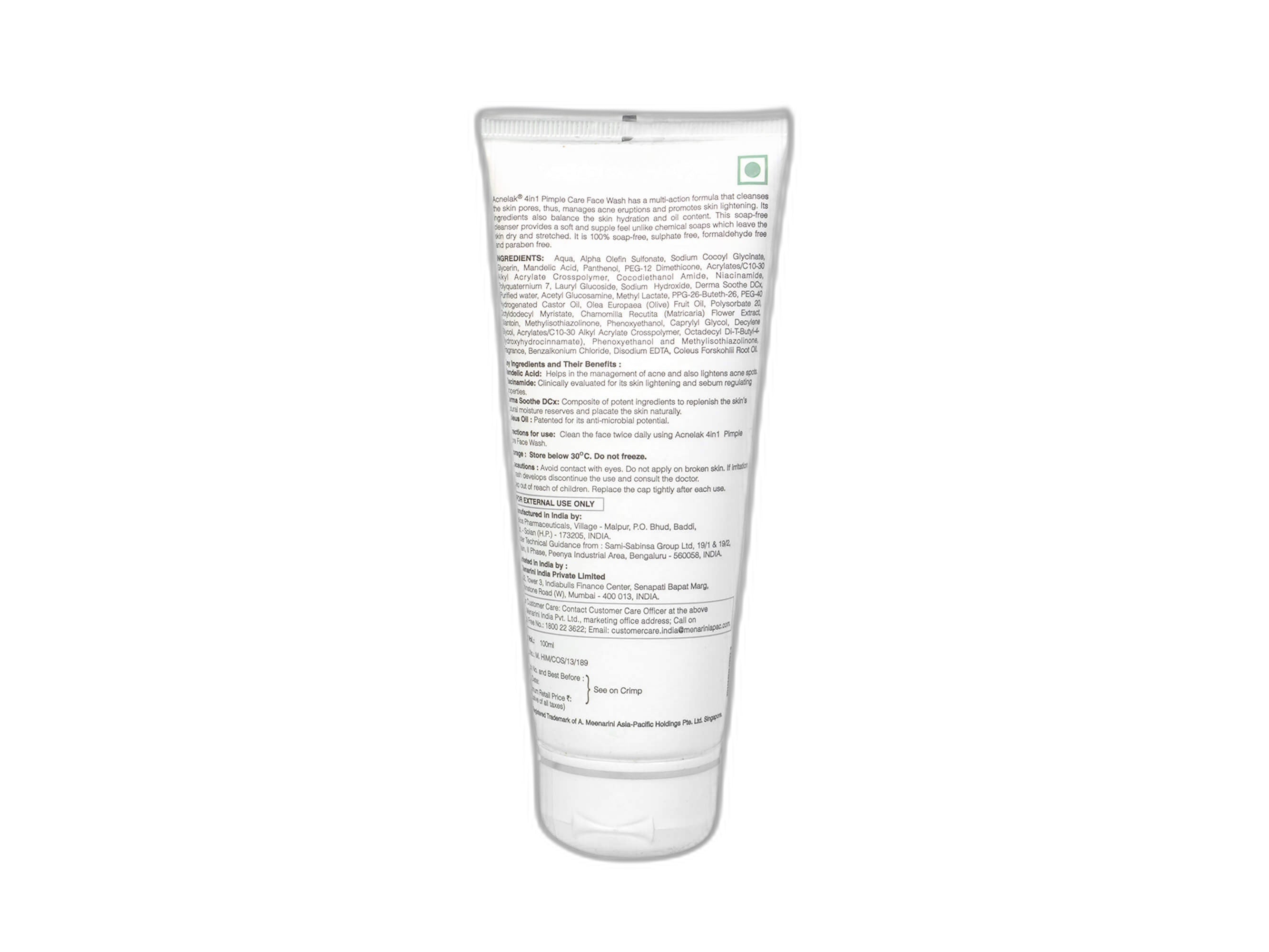 Acnelak 4 in 1 Pimple Care Face Wash