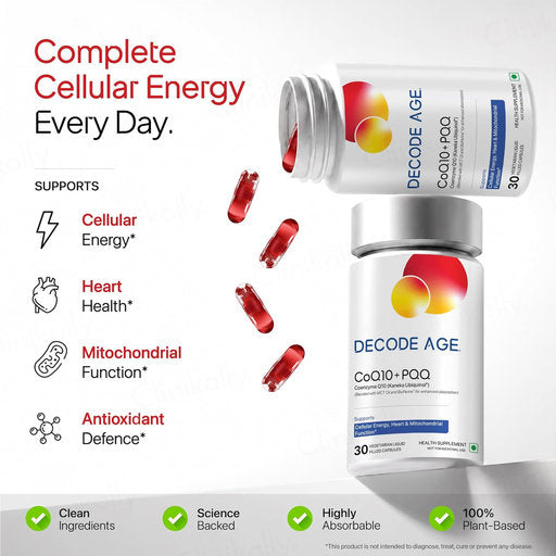 Decode Age CoQ10 + PQQ Vegan Capsule