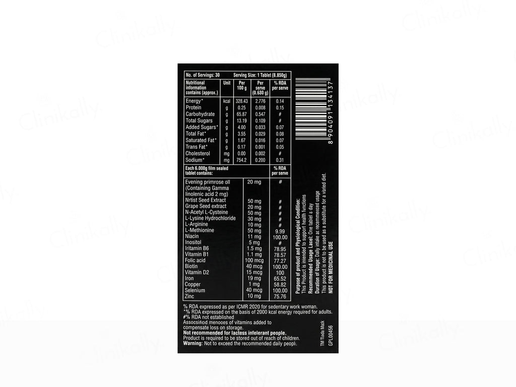 Hair 4U VM Hair Health & Growth Tablet