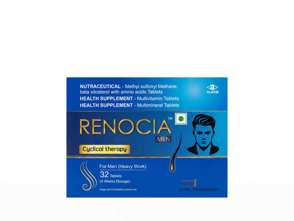 Renocia Men Hair Cyclical Therapy Nutraceutical Tablet For Men