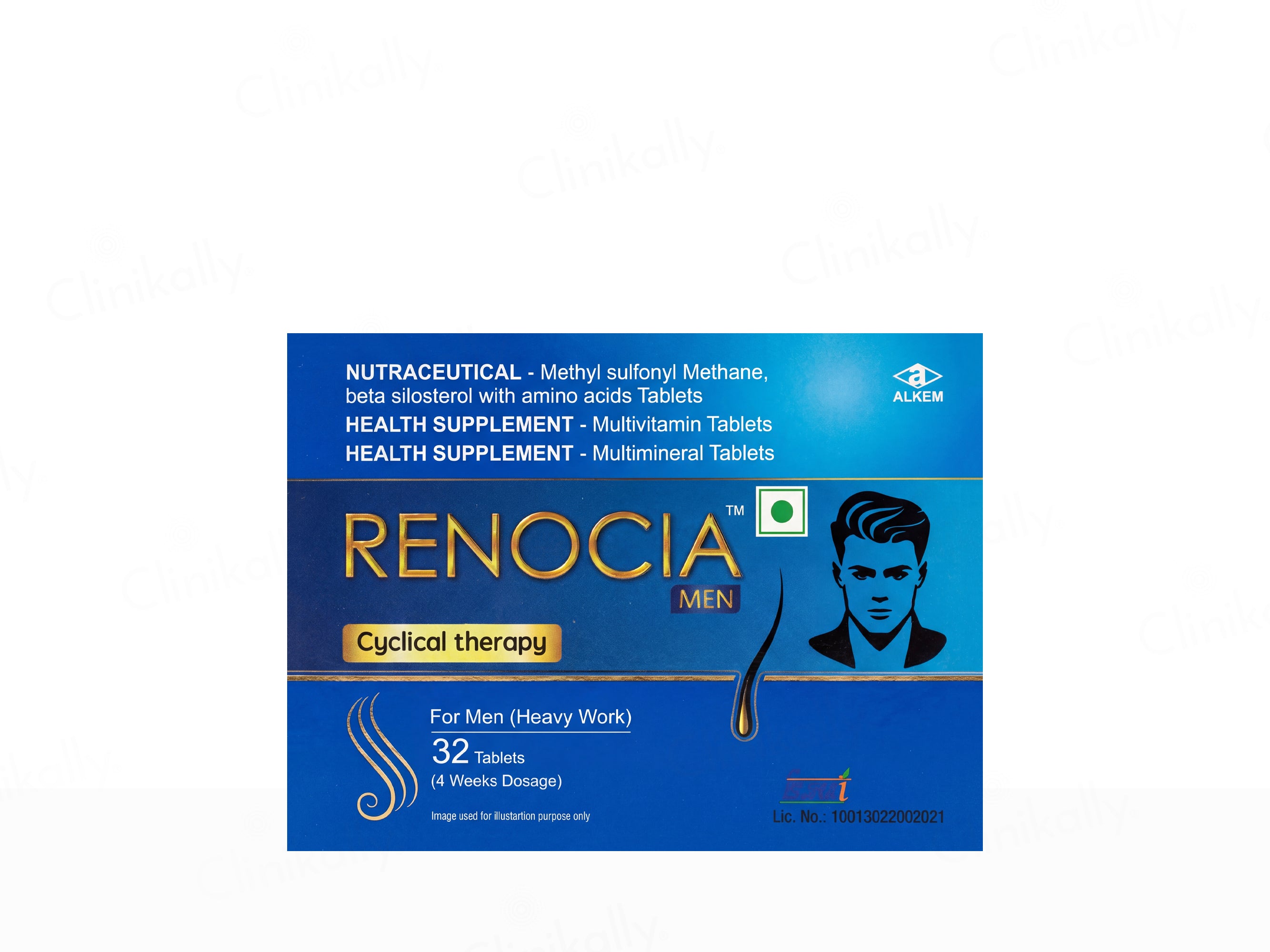 Renocia Men Hair Cyclical Therapy Nutraceutical Tablet For Men