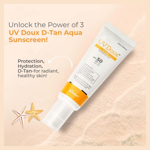 UV Doux D-Tan Aqua Sunscreen Lotion SPF 50 PA++++